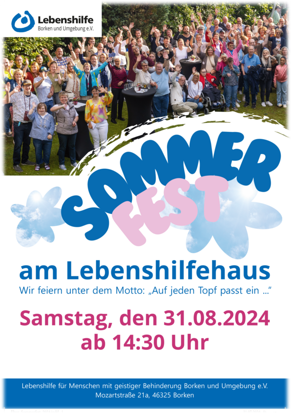 Sommerfest 2024 - 31. August 2024 ab 14:30 Uhr